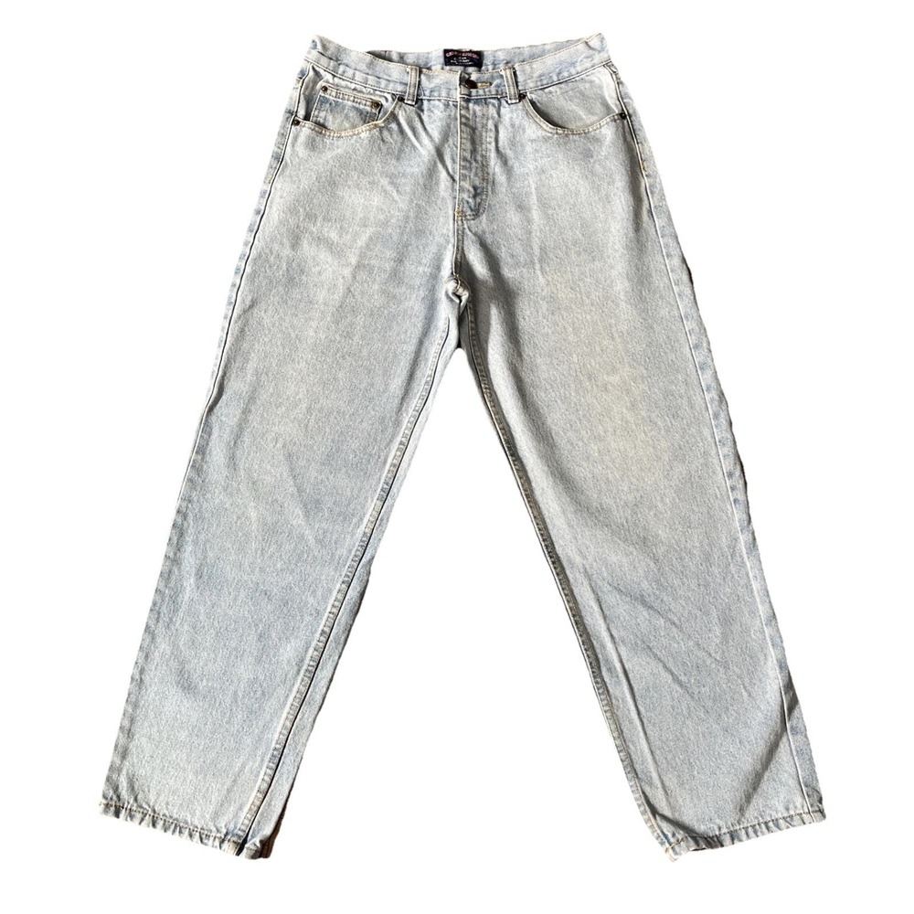 Cross & Winsor Relaxed Fit Jeans Men's 34x30 Light Wash Casual‎ Denim Free Ship!